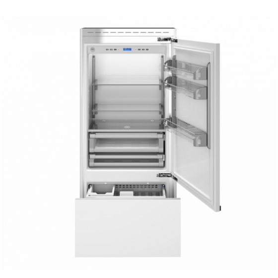 BERTAZZONI REF905BBRPTT/24 Εντοιχιζόμενος Ψυγειοκαταψύκτης LUXURY SLOT-IN 90cm Λευκό
